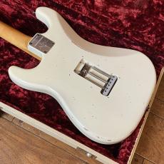 Fender Custom Shop MBS 1960 Stratocaster Relic Olympic White Brazilian Rosewood Fingerboard by Greg Fessler 2006_7