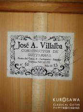 Jose A. Villalba ホセ・A・ビジャルバ 2013年製 松・シープレス・ギヤ内臓ペグ フラメンコ白【日本総本店2F 在庫品】_4