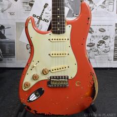 Fender Custom Shop MBS Michael Landau 1963 Stratocaster Relic Left-Handed!! -Fiesta Red over 3 Color Sunburst-