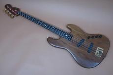 Moon J-J WAL-B-ACT / Gold Hardware・Walnut oil wax finish・Neck Maple on Ebony・Bartolini 9V HC Pickup・Controls Front Vo Rear Vo・Bartolini TBT Bass and Treble EQ【With Original Soft Case】1990年代製_2