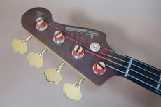 Moon J-J WAL-B-ACT / Gold Hardware・Walnut oil wax finish・Neck Maple on Ebony・Bartolini 9V HC Pickup・Controls Front Vo Rear Vo・Bartolini TBT Bass and Treble EQ【With Original Soft Case】1990年代製_5