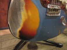 Fender Custom Shop NAMM Limited 1961 Stratocaster Heavy Relic / Lake Placid Blue Over 3 Tone Sunburst_5