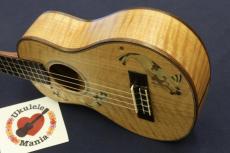Alulu 閉店SALE! Carp (鯉)Inlay Solid Curly Maple Concert Ukulele #5550_2