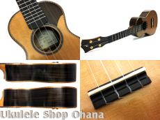Ancestor's Ukulele [OH392RH/Type3]コンサート ウエスタンレッドシダー/インディアンローズウッド #341_4