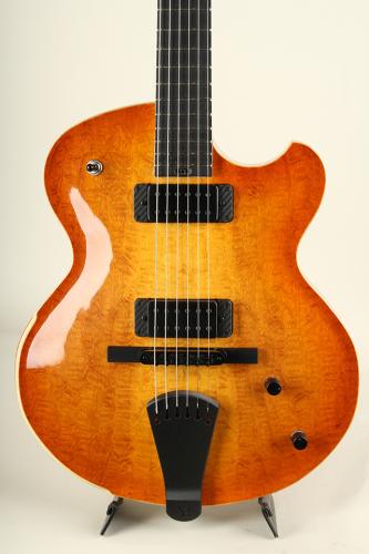 Victor Baker Guitars Model 14 Semi Hollow Model / Honey burst - High Gloss Topcoat 2024