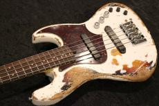 XOTiC Custom Order XJ-1T 5st MH Super Heavy Aged / Olympic White over 3 Tone Burst_5