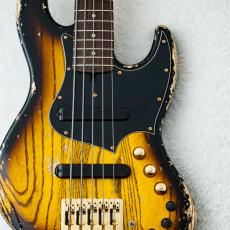 XOTiC XJ-1T 5st Heavy Aged 2-Tone Sunburst Black Filler Matching Head Gold Hardware 〔4.79kg〕〈#3670〉