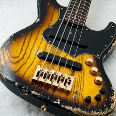 XOTiC XJ-1T 5st Heavy Aged 2-Tone Sunburst Black Filler Matching Head Gold Hardware 〔4.79kg〕〈#3670〉_3