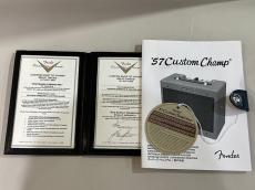 Fender Custom Shop Master Built 1957 Champ Relic "SHE BARELY MISSED ME"_10