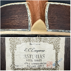ASTURIAS EC-Emperor 2016年製 / Torch Inlay・German Spruce Top・Solid Rosewood Side and  Back・000-45 Style・Abalone Trim・Maple Binding・Hexagons Inlay・Bridge Inlay・Ebony Fingerboard and Bridge・All Lacquer Finish_16