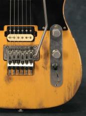 Luxxtone Guitars Choppa T Floyd Rose Ash Maple Heavy Aging_9