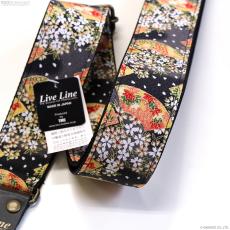 Live Line 50ミリ幅ストラップ LS2400OG2 和風扇/ちりめん風_4