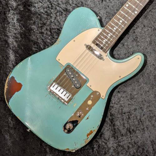 Shue Guitars New Classic T TM80 / Seaform Green Over Sunburst