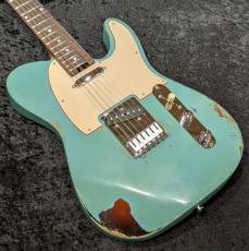 Shue Guitars New Classic T TM80 / Seaform Green Over Sunburst_11
