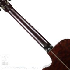 Santa Cruz OM Cutaway Custom Figured Mahogany (Short Scale) w/Raptor System EQ_6