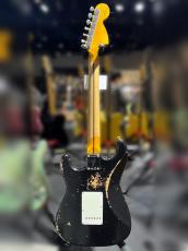 Fender Custom Shop Limited Edition 1969 Stratocaster Reverse Headstock Super Heavy Relic [Aged Black]_2