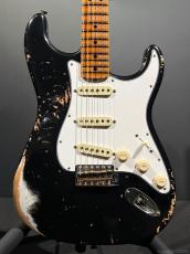 Fender Custom Shop Limited Edition 1969 Stratocaster Reverse Headstock Super Heavy Relic [Aged Black]_3