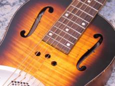 Republic Guitars Parlor Size Miniolian Sunburst / Diamond cone cover_7