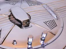 Republic Guitars Style-O type 12Fret-Joint Polished Nickel Finish w/Electro Plate Pickup_9