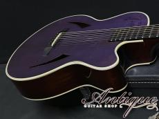 ESP AS-300 THE ALFEE SAKAZAKI Model 2000s Purple Top Signed /Figured Mahogany "Built To Order DC-Model"_7