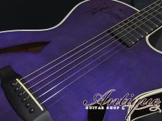 ESP AS-300 THE ALFEE SAKAZAKI Model 2000s Purple Top Signed /Figured Mahogany "Built To Order DC-Model"_8