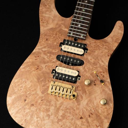 T's DST-Pro 24 5A Waterfall Burl Maple -Natural Matt / Steps Burner Natural Matt Back- #033136