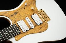 T's DST Pro 24 w/Spalted Maple PG -Steps White Mat / Burned Ash Back-_5