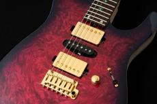 T's DST-Pro 24 5A Waterfall Burl Maple -Purple Burst / Steps White Matt Back-_5