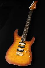 T's DST-Pro 24 5A Flame Maple -Vintage Honey Burst / Steps Black Matt Back-_2