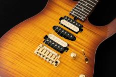 T's DST-Pro 24 5A Flame Maple -Vintage Honey Burst / Steps Black Matt Back-_4