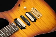 T's DST-Pro 24 5A Flame Maple -Vintage Honey Burst / Steps Black Matt Back-_5