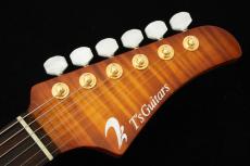 T's DST-Pro 24 5A Flame Maple -Vintage Honey Burst / Steps Black Matt Back-_8