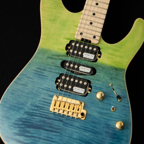 SCHECTER NV-3-24-MH-VTR-FM -Deep Blue to Light Green Fade- #S2408202 【限定生産モデル】