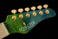 SCHECTER NV-3-24-MH-VTR-FM -Deep Blue to Light Green Fade- #S2408202 【限定生産モデル】_7