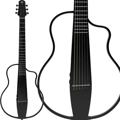 NATASHA NBSG Steel BK Bamboo Smart Guitar 静音 アコースティックギター 竹材