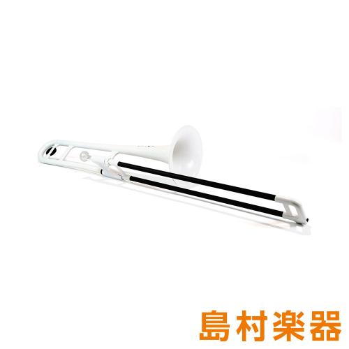 pInstruments pBone ホワイト プラスチック トロンボーン
