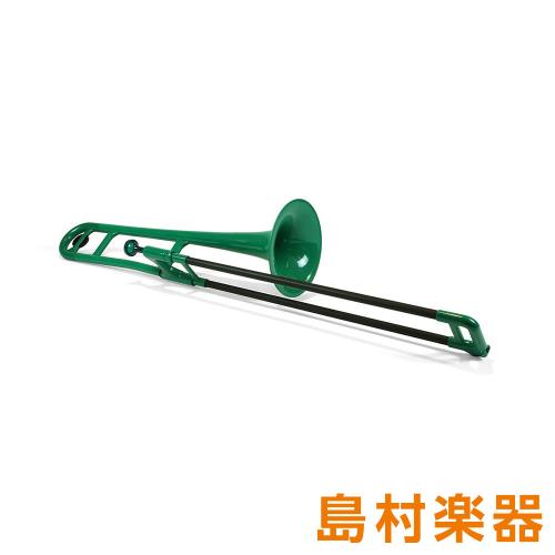 pInstruments pBone グリーン プラスチック トロンボーン