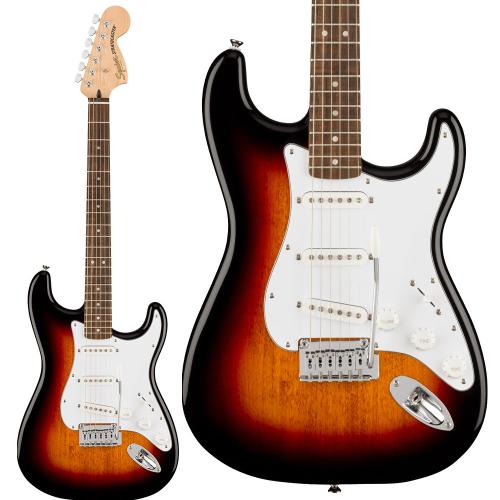 Squier Affinity Series Stratocaster Laurel Fingerboard White Pickguard 3-Color Sunburst エレキギター ストラ