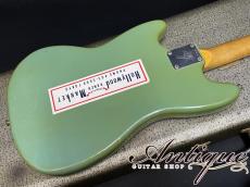 Fender Mustang 1965Neck&1968Body Compo. /Slab-BZF /Blue Signed by Char w/OHC "Owned & Played by Char"_5