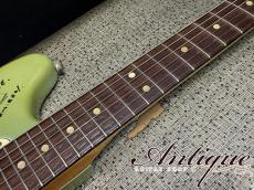 Fender Mustang 1965Neck&1968Body Compo. /Slab-BZF /Blue Signed by Char w/OHC "Owned & Played by Char"_8