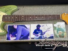 Fender Mustang 1965Neck&1968Body Compo. /Slab-BZF /Blue Signed by Char w/OHC "Owned & Played by Char"_11