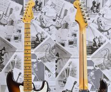 Fender Custom Shop LIMITED EDITION Fat 1950s Stratocaster Relic -Wide Fade Chocolate 2 Color Sunburst-_6