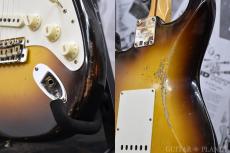 Fender Custom Shop LIMITED EDITION Fat 1950s Stratocaster Relic -Wide Fade Chocolate 2 Color Sunburst-_8