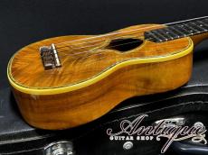 Leilani USA Made Soprano Ukulele 2004 AAAA Hawaiian Figured Koa /Abalone Rosetta & Purfling w/HC "Near-Mint"_7