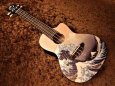 Luna Guitars Uke Great Wave Concert 【コンサート/マホガニー】【カッタウェイ】【グレートウェーブ】【送料込】_2