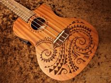 Luna Guitars Uke Tattoo Mahogany Concert w/Preamp 【コンサート/マホガニー】【カッタウェイ】【ピックアップ搭載】【10回金利0%対象】【送料込】