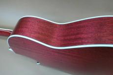 Morris TC-16 SPK / See-through pink・Englmann Spruce and Flame Sycamore Top・Solid African Mahogany Side and Back・Ebony Fingerboard and Bridge・Clear guard・With L.R.Baggs Element【With Original Hard Case】 2020年製_4