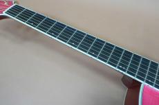 Morris TC-16 SPK / See-through pink・Englmann Spruce and Flame Sycamore Top・Solid African Mahogany Side and Back・Ebony Fingerboard and Bridge・Clear guard・With L.R.Baggs Element【With Original Hard Case】 2020年製_9