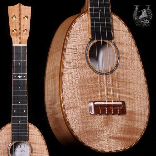 KOU ukulele Soprano Pineapple LN  - Curly Maple -