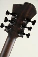 Victor Baker Guitars Model 35 Chambered Semi-hollow Ebony Tail Peace & Bridge Bass / Black smoke stain_6